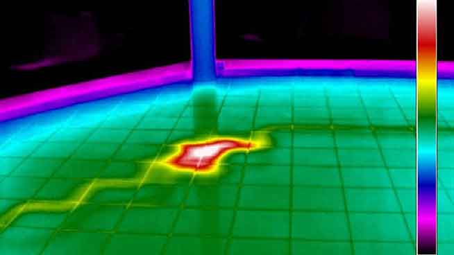 Thermographie pour détecter les fuites sur les canalisations